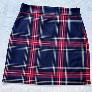 TALBOTS Tartan Plaid A-Line Wool Blend Mini Skirt--EUC--6